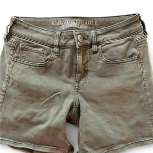 American Eagle Outfitters Women's Green Jean Shorts